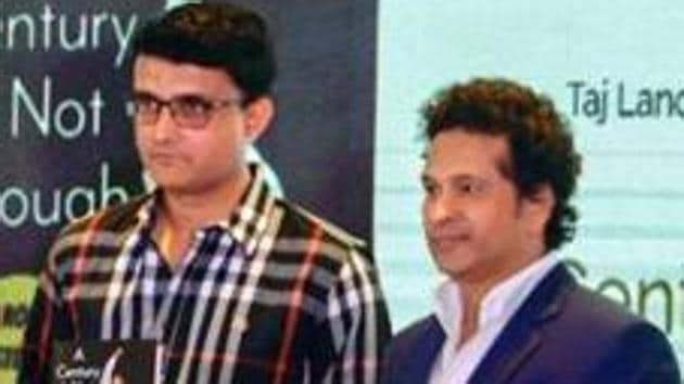A file photo of Sourav Ganguly and Sachin Tendulkar.(PTI) A file photo of Sourav Ganguly and Sachin Tendulkar.(PTI)