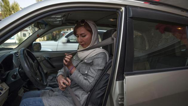 Photos: Pink Shuttle buses aid safe mobility for women in Kabul ...