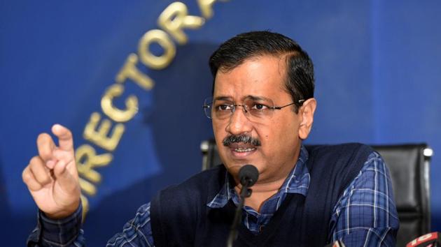 Chief minister Arvind Kejriwal on Tuesday said his government was working as per principles enshrined in the Constitution despite facing obstacles due to its incomplete implementation in Delhi.(Sonu Mehta/HT PHOTO) Chief minister Arvind Kejriwal on Tuesday said his government was working as per principles enshrined in the Constitution despite facing obstacles due to its incomplete implementation in Delhi.(Sonu Mehta/HT PHOTO)