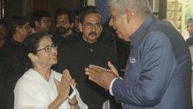 Bengal Chief Minister Mamata Banerjee and GovernorJagdeep Dhankhar have been at loggerheads recently.(HT Photo/File)