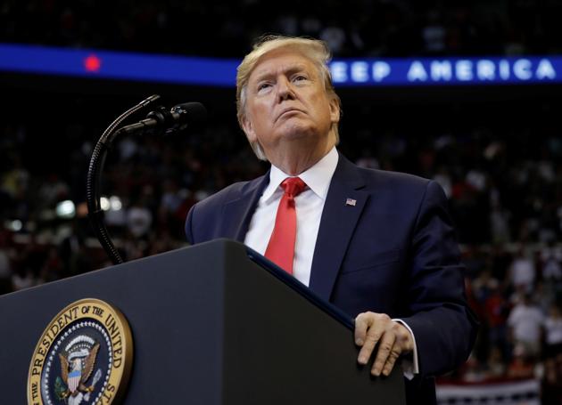 US President Donald Trump holds a campaign rally in Sunrise, Florida on November 26.(REUTERS) US President Donald Trump holds a campaign rally in Sunrise, Florida on November 26.(REUTERS)