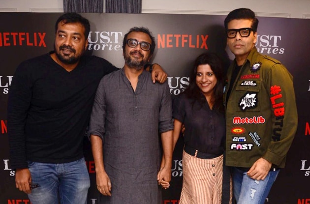 Karan Johar, Anurag Kashyap, Zoya Akhtar and Dibakar Banerjee will collaborate on Netflix anthology Ghost Stories.(Viral Bhayani)