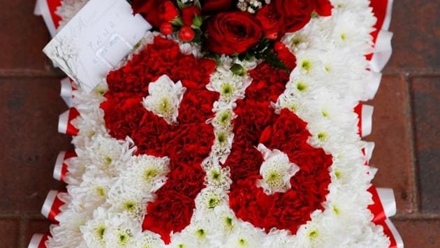 General view of flowers outside the Liverpool memorial for the Hillsborough disaster. (REUTERS) General view of flowers outside the Liverpool memorial for the Hillsborough disaster. (REUTERS)