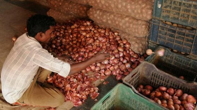 The government is making all efforts to get onion stock from Egypt, Turkey and Netherlands (Photo by Parveen Kumar/Hindustan Times) The government is making all efforts to get onion stock from Egypt, Turkey and Netherlands (Photo by Parveen Kumar/Hindustan Times)