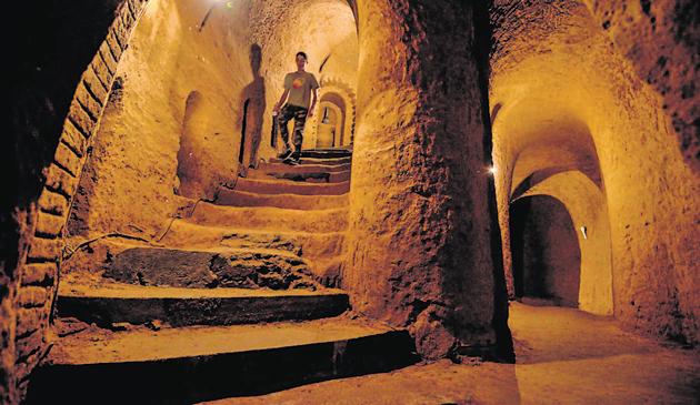 Filled with stairways, grottoes and secret rooms, Levon Arkelyan’s underground museum is one of Armenia’s biggest tourist attractions .