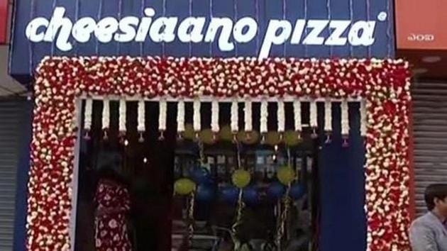 Cheesiano Pizza in Hyderabad.(ANI) Cheesiano Pizza in Hyderabad.(ANI)