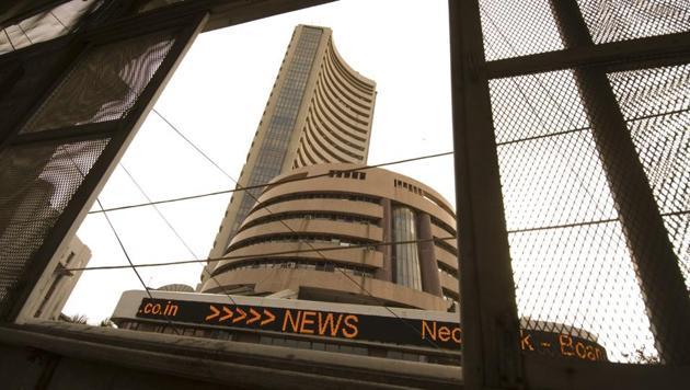 The broader NSE Nifty was quoting 38.45 points, or 0.32 per cent, down at 12,112.70 (Hindustan Times Media) The broader NSE Nifty was quoting 38.45 points, or 0.32 per cent, down at 12,112.70 (Hindustan Times Media)