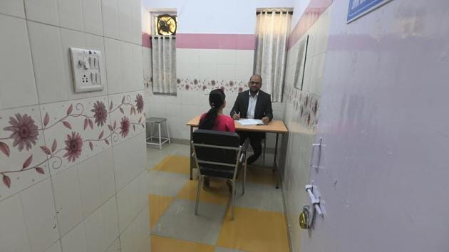 “IHBAS will act as the nodal agency for psychological component of the project in Delhi,” said Dr Desai. The Supreme Court last year in December directed that these centres providing integrated medical, phycological, police and legal support should be set up in each district in the country. (Raj K Raj / HT Photo)