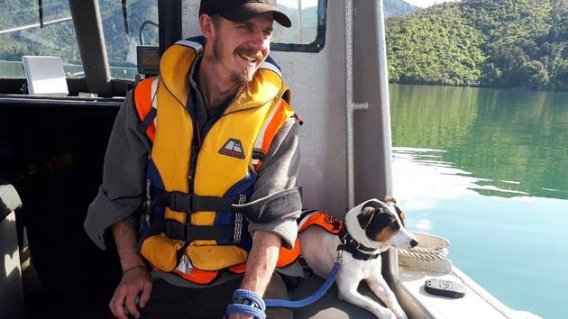 Flint was on a remote island between New Zealand and Antarctica as part of a mission involving the military when a sealion charged at him. (AP) Flint was on a remote island between New Zealand and Antarctica as part of a mission involving the military when a sealion charged at him. (AP)