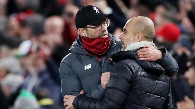 Liverpool manager Juergen Klopp with Manchester City manager Pep Guardiola. (Action Images via Reuters) Liverpool manager Juergen Klopp with Manchester City manager Pep Guardiola. (Action Images via Reuters)