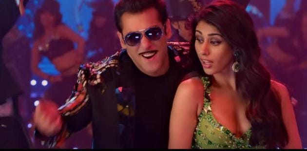 Dabangg 3 song Munna Badnaam Hua: Salman Khan and Warina Hussain in a still from the song.