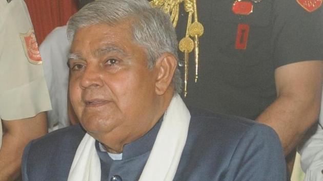 Raj Bhawan officials said Jagdeep Dhankhar not only met the academicians and held discussions but also promised to intervene in issues faced by the varsities.(HT PHOTO.) Raj Bhawan officials said Jagdeep Dhankhar not only met the academicians and held discussions but also promised to intervene in issues faced by the varsities.(HT PHOTO.)