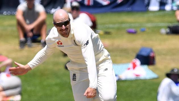England's Jack Leach in action(REUTERS)