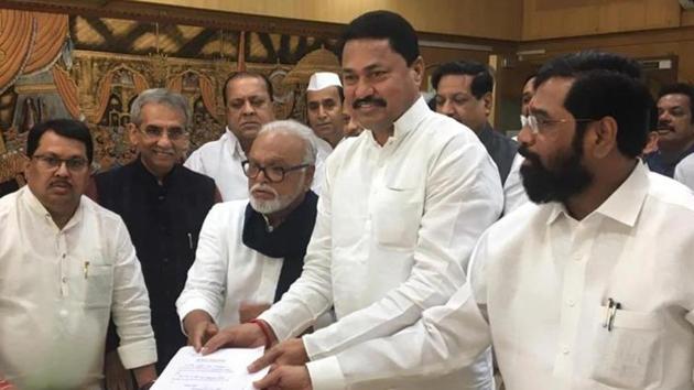Congress’s Nana Patole filed his nomination for the Vidhan Sabha Speaker’s post on Saturday (HT File Photo) Congress’s Nana Patole filed his nomination for the Vidhan Sabha Speaker’s post on Saturday (HT File Photo)