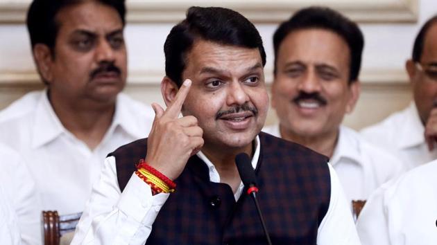 Bharatiya Janata Party (BJP) leader Devendra Fadnavis speaks during a press conference after announcing his resignation as Maharashtra chief minister in Mumbai on November 26, 2019.(REUTERS) Bharatiya Janata Party (BJP) leader Devendra Fadnavis speaks during a press conference after announcing his resignation as Maharashtra chief minister in Mumbai on November 26, 2019.(REUTERS)
