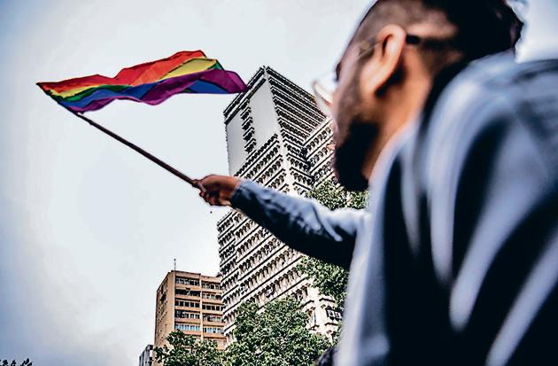 The Queer Pride Parade in Delhi on November 24, 2019. (Sujay Reddy/Getty Images) The Queer Pride Parade in Delhi on November 24, 2019. (Sujay Reddy/Getty Images)