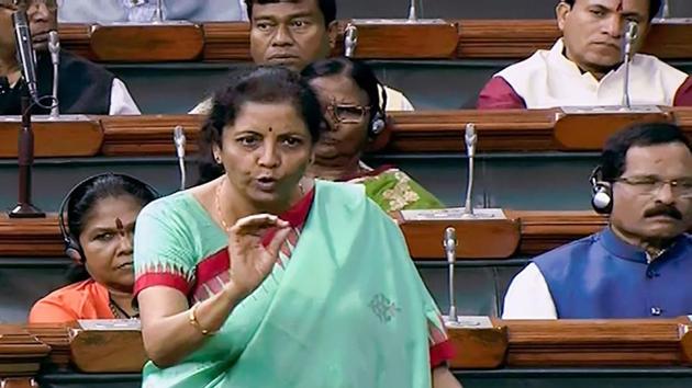 Finance Minister Nirmala Sitharaman speaks in the Lok Sabha during the Winter Session of Parliament, in New Delhi (PTI) Finance Minister Nirmala Sitharaman speaks in the Lok Sabha during the Winter Session of Parliament, in New Delhi (PTI)