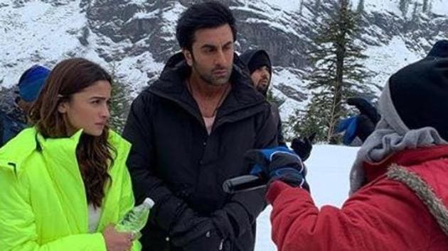 Ranbir Kapoor looks engrossed in THESE BTS pictures from the sets of an ad  shoot!