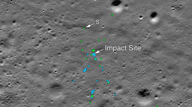 Lunar Reconnaissance Orbiter of the NASA finds ISRO’s Vikram Lander.(Twitter/NASA)