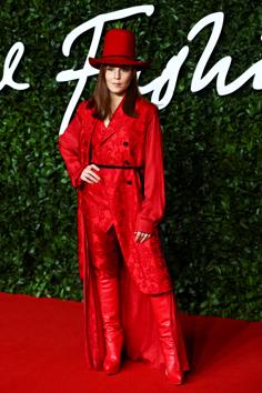 Actor Noomi Rapace poses as she arrives at the Fashion Awards 2019 in London, Britain December 2, 2019. REUTERS/Lisi Niesner (REUTERS)