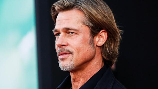 Brad Pitt poses at the premiere for the film Ad Astra in Los Angeles.(REUTERS)