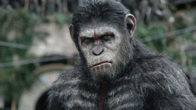 Andy Serkis as Caesar in the Planet of the Apes reboot series.