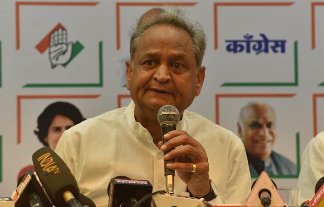 Rajasthan CM Ashok Gehlot asserted that there was no place for “ghoonghat” or burqa in modern times. (File photo by Pramod Thakur/ Hindustan Times) Rajasthan CM Ashok Gehlot asserted that there was no place for “ghoonghat” or burqa in modern times. (File photo by Pramod Thakur/ Hindustan Times)