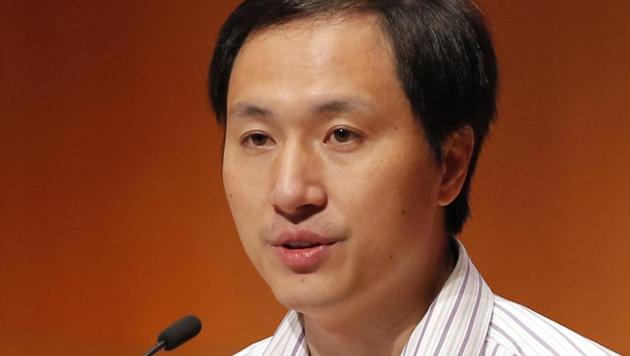 In this Nov. 28, 2018, file photo, He Jiankui, a Chinese researcher, speaks during the Human Genome Editing Conference in Hong Kong.(AP)