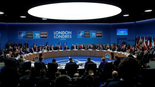 NATO summit, Watford, Britain, December 4. In the past, India tended to see NATO as an instrument of Western dominance(REUTERS)