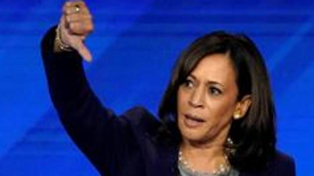 Senator Kamala Harris is out of the 2020 presidential race .(REUTERS PHOTO.)