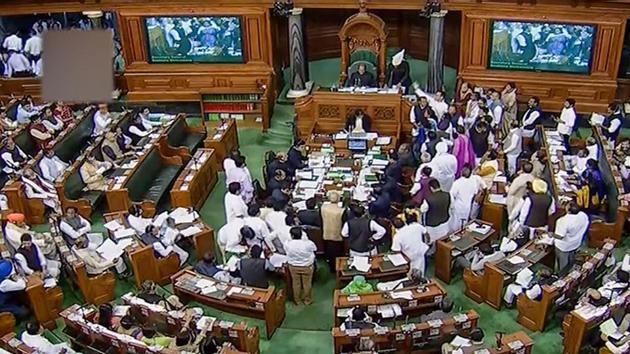 Parliament on Tuesday passed a bill to merge two Union territories Daman & Diu, and Dadra & Nagar Haveli into one unit.(PTI)