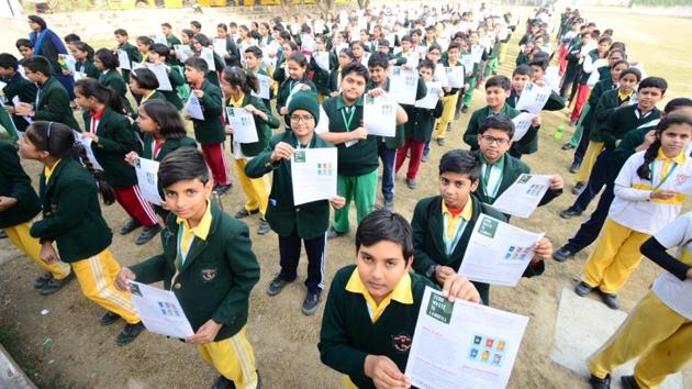 On December 3, 2019, students of Delhi Public School in Varanasi were educated about the proper management of dry waste.(PepsiCo) On December 3, 2019, students of Delhi Public School in Varanasi were educated about the proper management of dry waste.(PepsiCo)