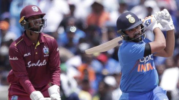File image of Rohit Sharma in action against West Indies. (AP) File image of Rohit Sharma in action against West Indies. (AP)