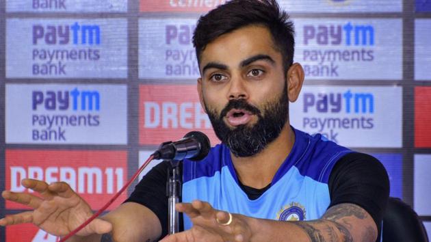 Indian cricket team captain Virat Kohli addresses a press conference.(PTI)