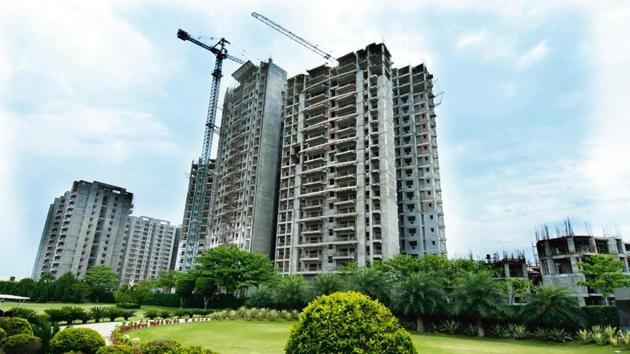 A real estate project in Ghaziabad. (HT File) A real estate project in Ghaziabad. (HT File)