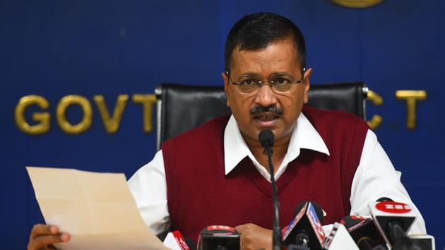Delhi Chief Minister Arvind Kejriwal speaks to media during a press conference in New Delhi, on November 27. (Sanchit Khanna/HT PHOTO) Delhi Chief Minister Arvind Kejriwal speaks to media during a press conference in New Delhi, on November 27. (Sanchit Khanna/HT PHOTO)