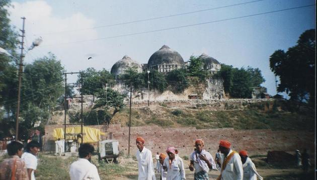 Babri Masjid at Ayodhya. (HT Photo) Babri Masjid at Ayodhya. (HT Photo)