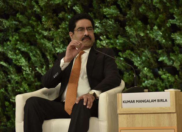 Speaking on parenting, KM Birla said he tells his children that they “have to take the rough and tumble” themselves. (Sanjeev Verma/HT PHOTO)