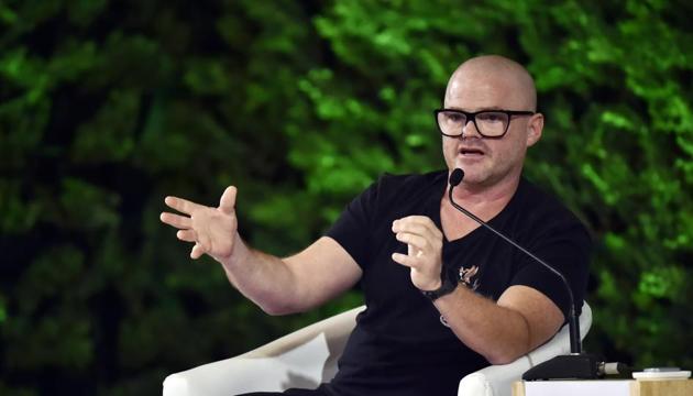 Chef Heston Blumenthal during HTLS 2019 said that we are all connected on social media, but not so much in real life.  (Ajay Aggarwal/HT PHOTO) 
