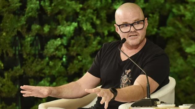 Chef Heston Blumenthal during HTLS 2019 said that when we eat we are distracted, we should be less judgemental. (Sanjeev Verma/HT PHOTO)