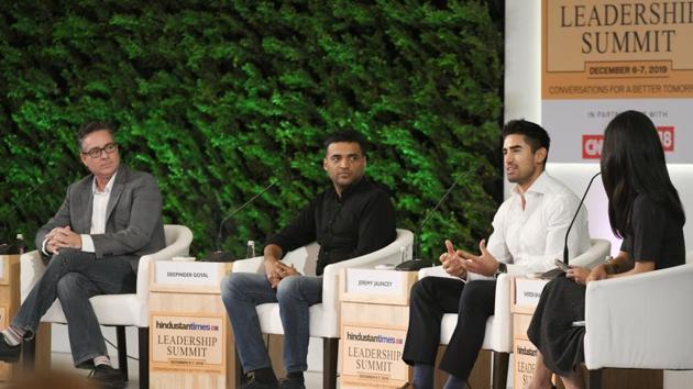 Deepinder Goyal, founder and CEO, Zomato, said, “ It has been a great journey for the last 11 years has become something beyond what we ever thought.” (Raj K Raj/HT PHOTO)