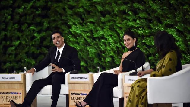 Actor Akshay Kumar during HTLS 2019 said that anyone in his place would’ve jumped at the opportunity to interview Prime Minister Narendra  Modi. (Ajay Aggarwal/HT PHOTO) 