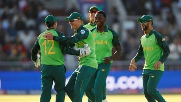 South African players at the 2019 Cricket World Cup.(Action Images via Reuters) South African players at the 2019 Cricket World Cup.(Action Images via Reuters)