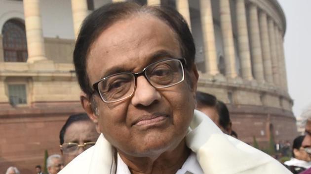 Senior Congress leader P Chidambaram speaks to the media during the ongoing winter session of Parliament, at Parliament House, in New Delhi. (Sanjeev Verma/HT PHOTO) Senior Congress leader P Chidambaram speaks to the media during the ongoing winter session of Parliament, at Parliament House, in New Delhi. (Sanjeev Verma/HT PHOTO)