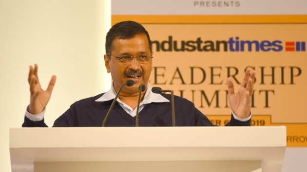 Delhi CM Arvind Kejriwal. (Photo Raj K Raj/HT photo)