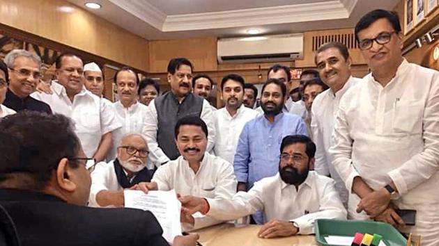 Congress' Nana Patole files his nomination for the post of speaker of Maharashtra Assembly in the presence of Maharashtra Ministers Balasaheb Thorat, Eknath Shinde, Chhagan Bhujbal and senior leaders of the alliance, in Mumbai. (File photo: ANI) Congress' Nana Patole files his nomination for the post of speaker of Maharashtra Assembly in the presence of Maharashtra Ministers Balasaheb Thorat, Eknath Shinde, Chhagan Bhujbal and senior leaders of the alliance, in Mumbai. (File photo: ANI)