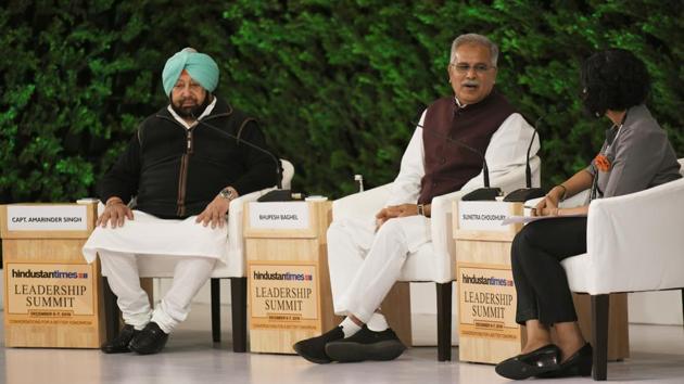“Judicial proceedings take time. People forget about it by the time judgments come. In Delhi rape murder case, mercy petition is still going on,” said Chhattisgarh CM Bhupesh Bhagel. “There’s no such thing as encounters. When you take action and someone gets killed, they call it an encounter. Do we know whether it was an encounter or just the police saying that. I am against extra-constitutional killings,” was CM of Punjab Amarinder Singh’s view. (Raj K Raj / HT Photo)