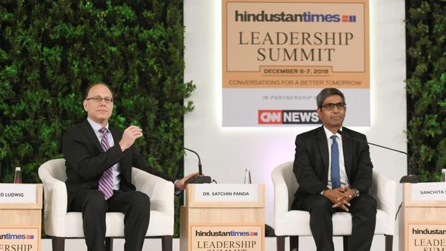 Professor David Ludwig at HTLS 2019 said, “Nutrition has a smaller budget. It has been treated as the step child of science.” (Raj K Raj/HT PHOTO)