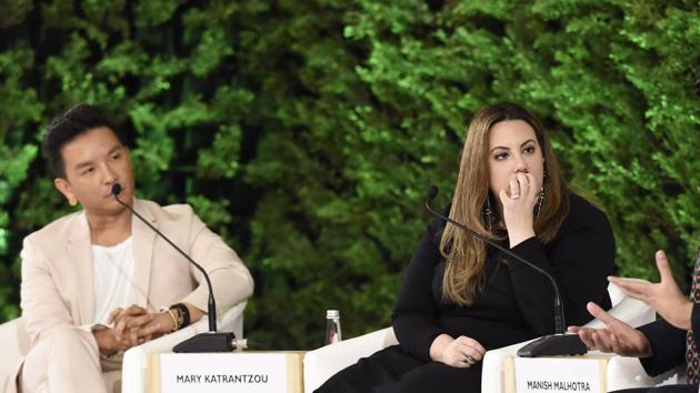 Fashion designer Prabal Gurung during HTLS 2019 said, “One thing plaguing our planet is not speaking up about climate change and women’s issues.” (Arvind Yadav/HT PHOTO)