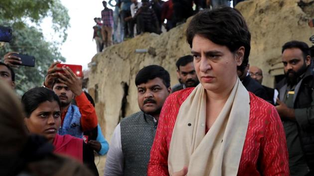 Priyanka Gandhi Vadra, a leader of opposition Congress party, arrives to meet the relatives of a 23-year-old rape victim, who died in a New Delhi hospital on Friday after she was set on fire by a gang of men, which included her alleged rapists, in Unnao, Uttar Pradesh. (REUTERS) Priyanka Gandhi Vadra, a leader of opposition Congress party, arrives to meet the relatives of a 23-year-old rape victim, who died in a New Delhi hospital on Friday after she was set on fire by a gang of men, which included her alleged rapists, in Unnao, Uttar Pradesh. (REUTERS)